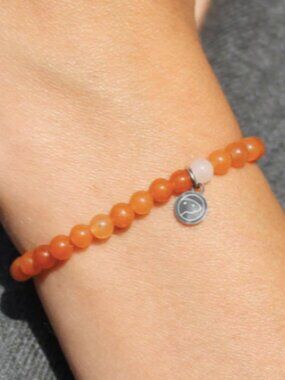 Otter Spirit Orange Aventurine Bracelet - Mini